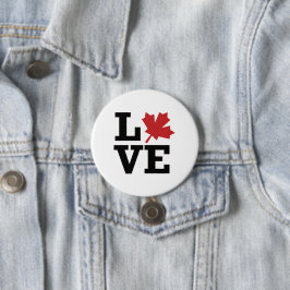 Liebe Canada Mapsleaf Flag Button