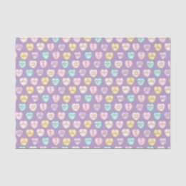 Liebe Candy Hearys - Lila Gewebepapier Seidenpapier