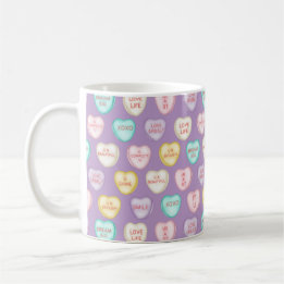 Liebe Candy Hearys - Lila Kaffee-Tasse Kaffeetasse