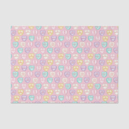 Liebe Candy Hearys - rosa Tissue Seidenpapier