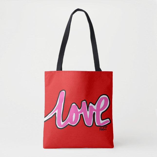 Liebe Canvas Bag Tasche (Vorderseite)