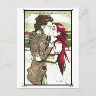 Liebe Card Edgar Allan Poe Zitat Postkarte