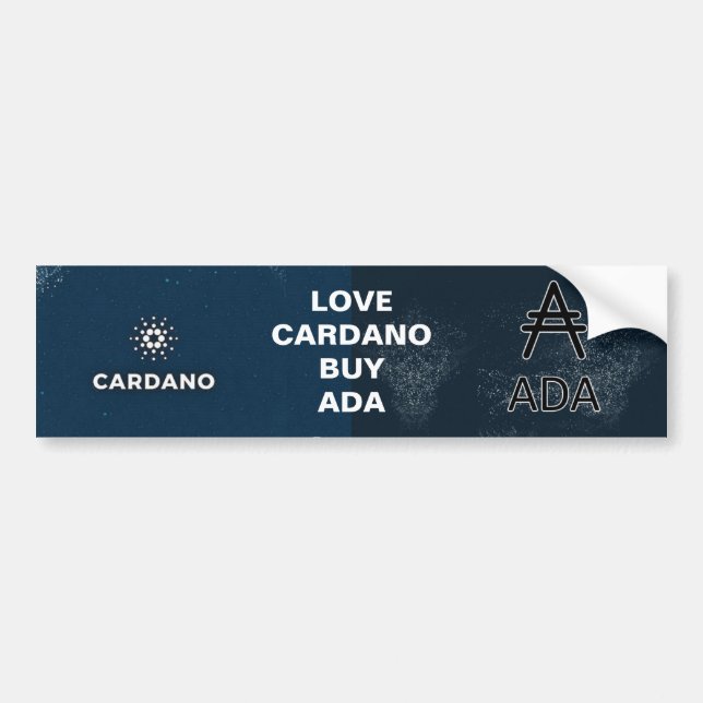Liebe Cardano, ADA kaufen Autoaufkleber (Vorne)