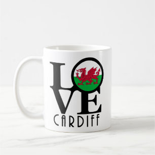 LIEBE Cardiff Wales 11oz Kaffeetasse