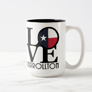 LIEBE Carrollton Texas 15oz Zweifarbige Tasse