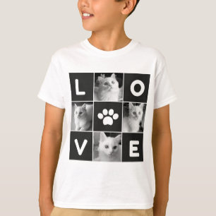 LIEBE Cat Foto Collage Kids' T - Shirt