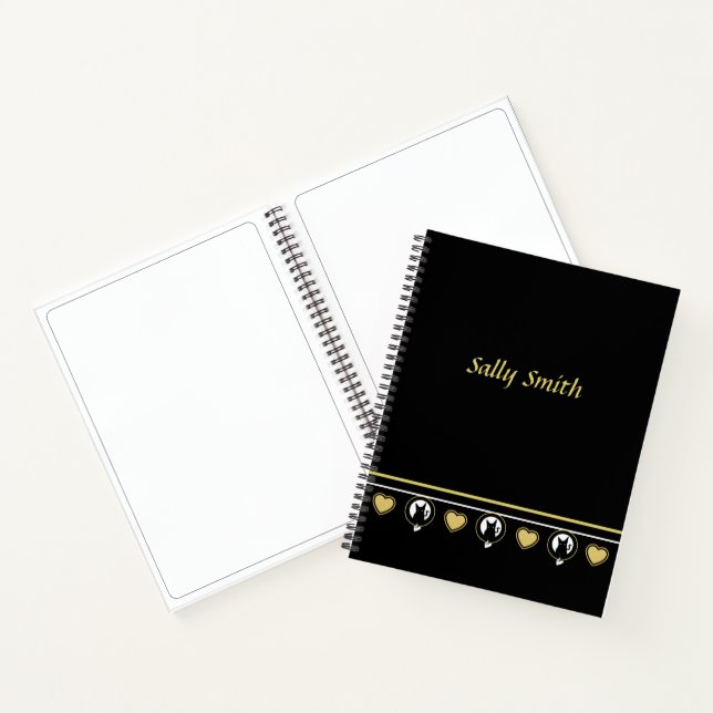 Liebe Cat Notebook von Poet Adiela Akoo - anpassen Notizbuch (Innenseite)