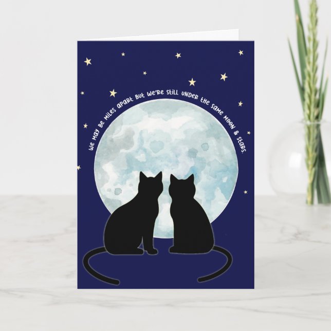 Liebe Cats Valentine Jubiläumsgrüßkarte Karte (Vorderseite)