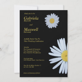 Liebe Celebration White Daisy Wedding Einladung