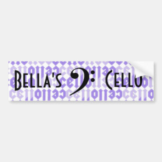 Liebe Cello Autoaufkleber
