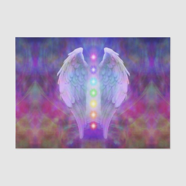 Liebe, chakra, Engel, Gott, der Heiler, heilend, Seidenpapier (Vorderseite)