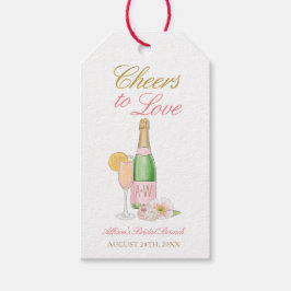 Liebe Champagner-Brautparty Geschenkanhänger