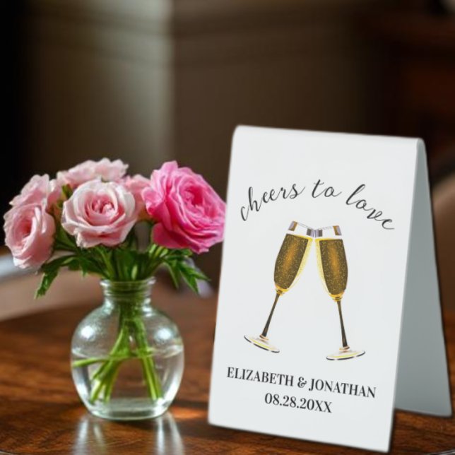 Liebe Champagnerbrille Tischaufsteller (Von Creator hochgeladen)