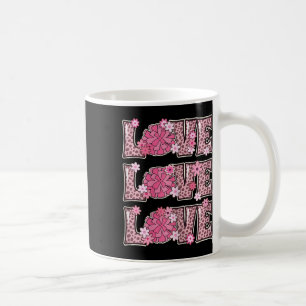 Liebe Cheerleading Liebhaber Outfit Frauen Kinder Kaffeetasse