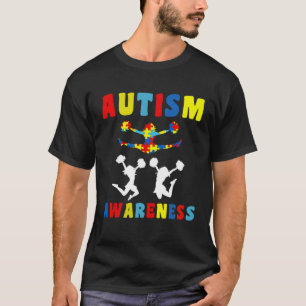Liebe Cheerleading Rätsel Autismus-Bewusstsein Kin T-Shirt