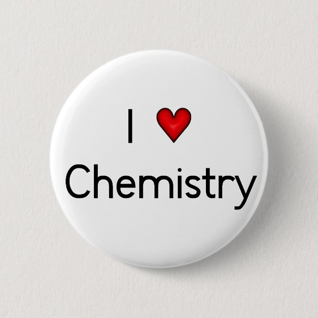 Liebe-Chemie-Knopf Button (Vorderseite)