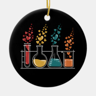 Liebe Chemie Lehrerin Wissenschaft Frauen Keramik Ornament