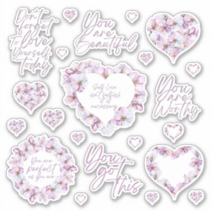 Liebe Cherry Blossom Custom Cut Vinyl Stickers Aufkleber