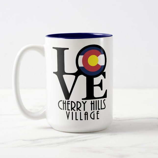 LIEBE Cherry Hills Village 15oz Zweifarbige Tasse (Links)