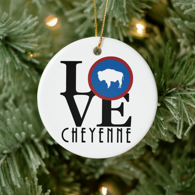LIEBE Cheyenne yoming Keramik Ornament (Baum)