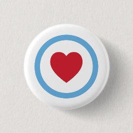 Liebe Chicago | Button | Kreisherz | weiß