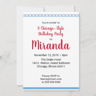 Liebe Chicago | Einladung