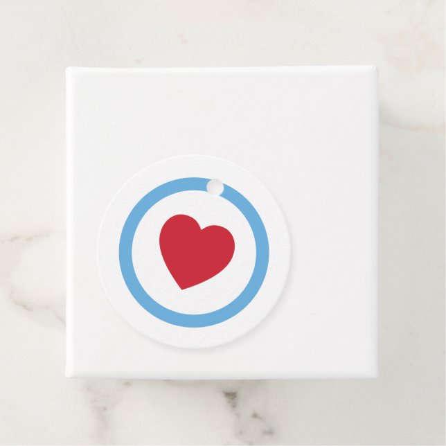 Liebe Chicago | Gefälligkeitskennzeichnungen | wei Geschenkanhänger (Beispiel)