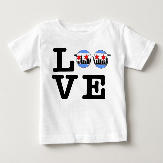LIEBE chicaGOggles Baby-Shirt Baby T-shirt (Vorderseite)