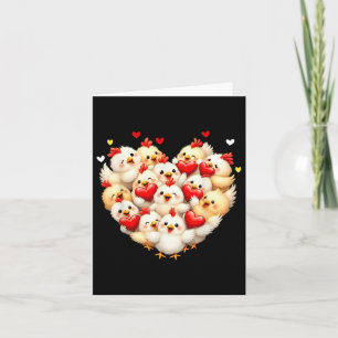 Liebe Chicken Süße Tier Valentine Karte