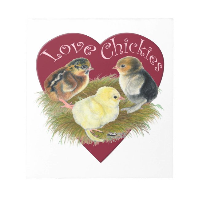 Liebe Chickies Notizblock (Vorderseite)