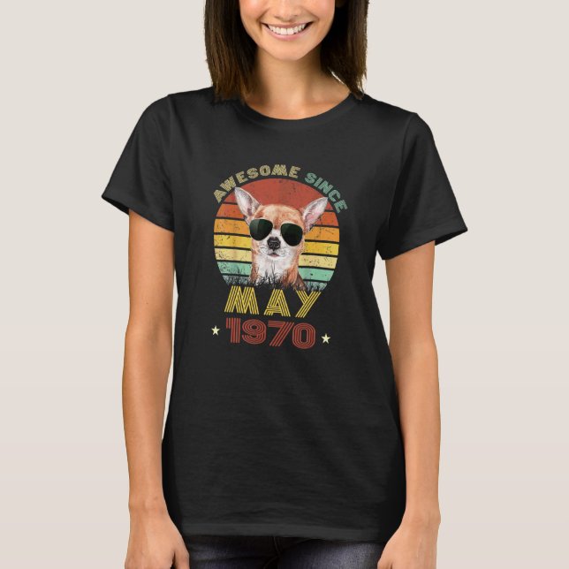 Liebe Chihuahua Hunde 52 Jahre T-Shirt (Vorderseite)