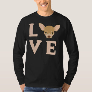 Liebe Chihuahua S Niedlich Chi Dog Welpe Face T-Shirt