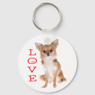 Liebe Chihuahua Welpe Hund Schlüsselanhänger