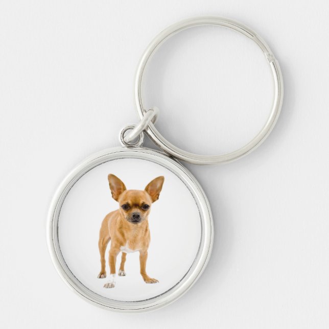 Liebe Chihuahua Welpe Hund Schlüsselanhänger (Vorne)