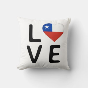 Liebe - Chile-Flagge Kissen