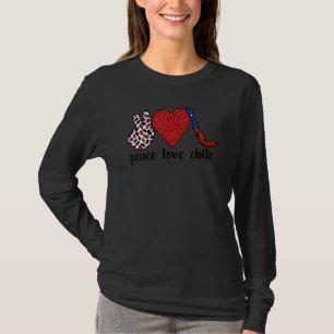 Liebe Chile stolz chilenische Flagge Chilenische W T-Shirt