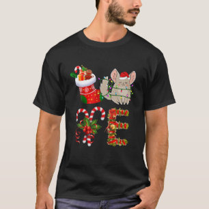 Liebe Chinchilla Weihnachtslicht Sonnenschein Weih T-Shirt
