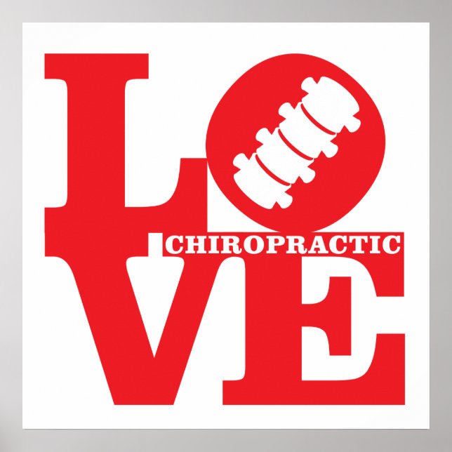 LIEBE Chiropraktisches Plakat (Vorne)