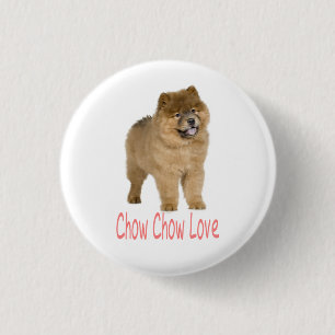 Liebe Chow Chow Welpen-Hund-Button-Pin Button