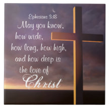 Liebe Christi Bibelverse und Keramik-Kreuzband