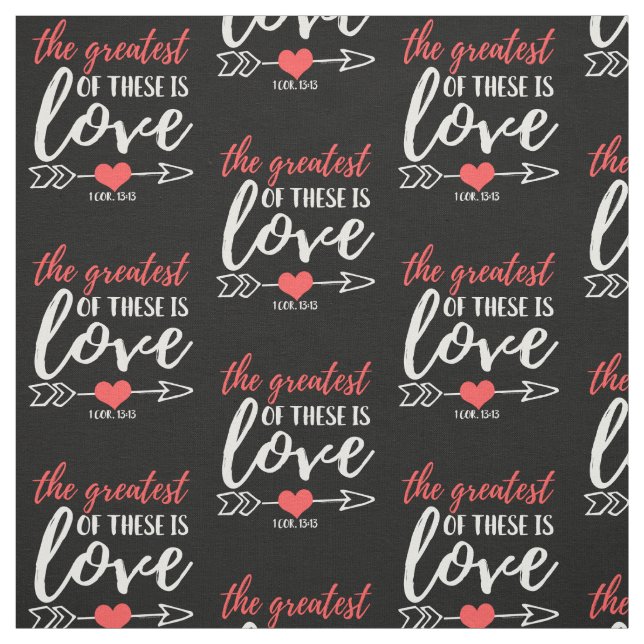 Liebe Christliche Bibel Verse Positive Inspiration Stoff (Muster)