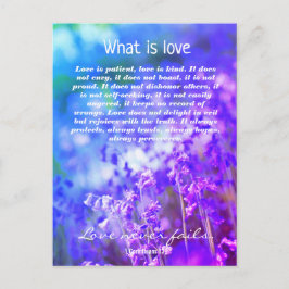 Liebe, Christliche Postkarte