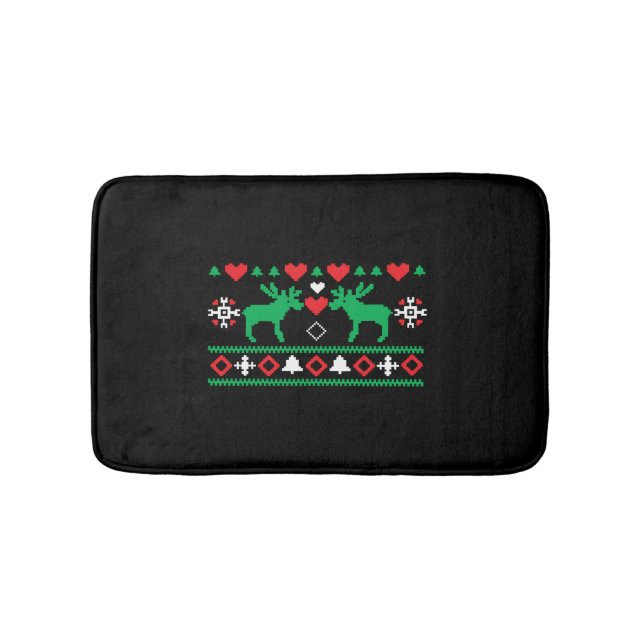 Liebe Christmas Ugly Badematte (Vorderseite)