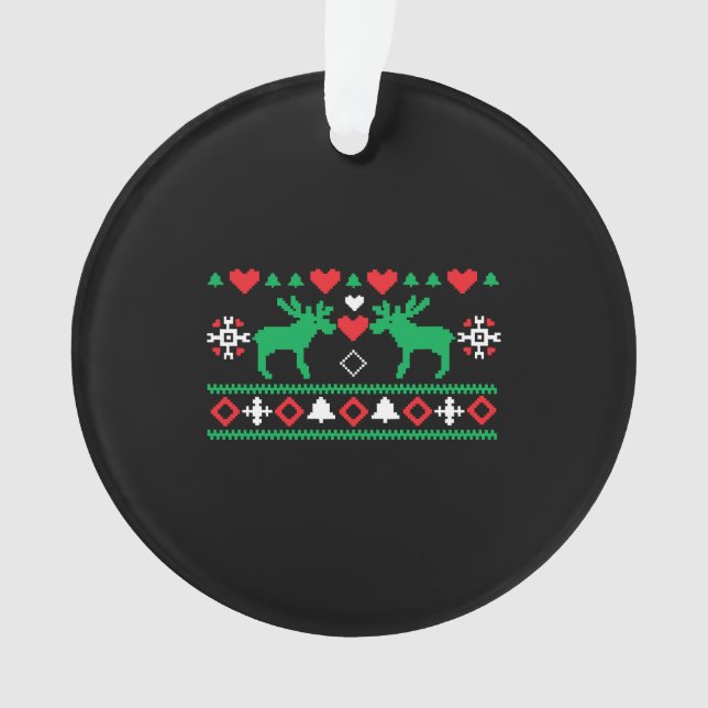Liebe Christmas Ugly Ornament (Vorderseite)