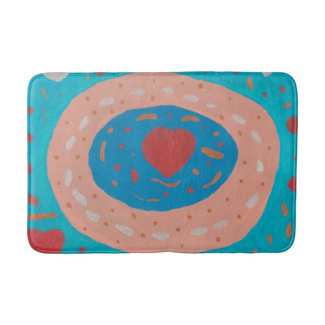 Liebe Circles Bath Mat Badematte (Vorderseite)