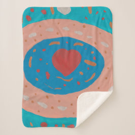 Liebe Circles Sherpa Blanket Sherpadecke