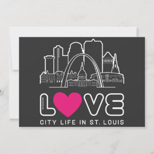 Liebe City Life in St Louis Missouri Einladung