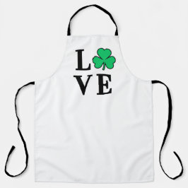 LIEBE Clover Kleeblatt Ireland St Patrick's Party Schürze