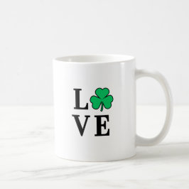 LIEBE Clover Kleeblatt Irland Irish Elegant Minima Kaffeetasse