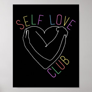 Liebe Club Mental Health Awareness Line Art zu Sup Poster